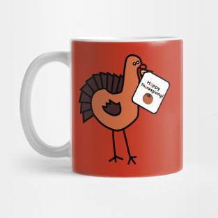 Turkey says Happy Thanksgiving Mug